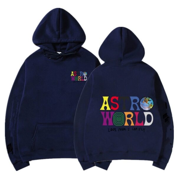 Astroworld Hoodie Navy Blue